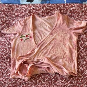 Purusha People Strawberry Wrap Top